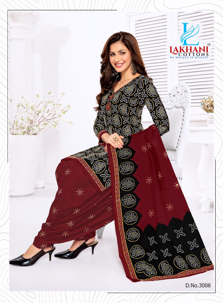 Lakhani Bandhani 3 Regular Wear Wholesale Dress Material Collection